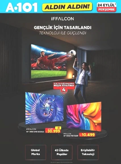 SATIŞTA A101 AKTÜEL AFİŞ 24 EYLÜL 2026 || Bu hafta A101'e indirimli neler geliyor, A101 Aldın Aldın kataloğu ile hangi ürünler var A101 broşürü ile filtre kahve makinesi, elektrikli ocak, kiler dolabı, epilasyon seti raflarda