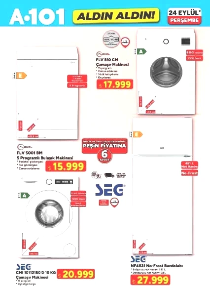 SATIŞTA A101 AKTÜEL AFİŞ 24 EYLÜL 2026 || Bu hafta A101'e indirimli neler geliyor, A101 Aldın Aldın kataloğu ile hangi ürünler var A101 broşürü ile filtre kahve makinesi, elektrikli ocak, kiler dolabı, epilasyon seti raflarda