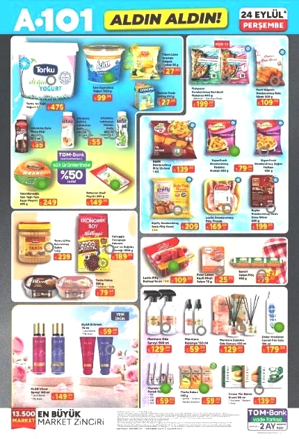 A101 KATALOG BUGÜN SATIŞTA 24 EYLÜL PERŞEMBE: A101 Aldın Aldın bu hafta hangi ürünler indirimde A101 Halı ve Koltuk Yıkama Makinesi, Boyun Masaj Aleti, Kedi ve Köpek Maması...